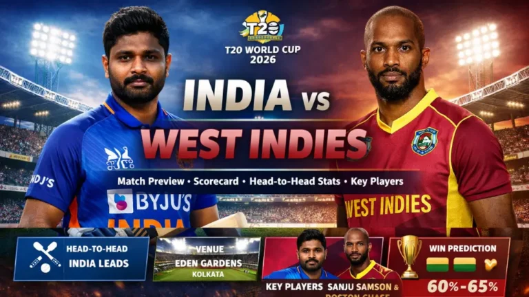 India vs West Indies T20 World Cup